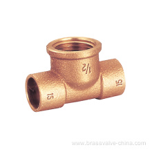 Bronze solder tee fitting